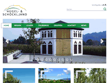 Tablet Screenshot of huegelland.at